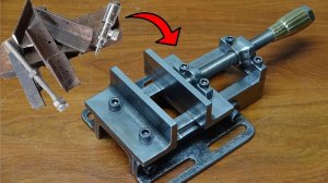 Тиски для сверлильного станка из металлолома