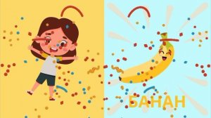 Говорим по слогам/слова для детей/фрукты🍍🍎🍓🍇 овощи!