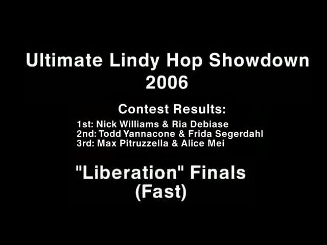 Swing Dance   2006, Ultimate Lindy Hop Showdown