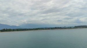 Морская прогулка на теплоходе "Ткуарчал" из Гагры до "острова" Шлыпра и обратно. 12.07.2024.