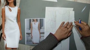 Моделирование. Платье с капелькой. Выкройка № 1967.