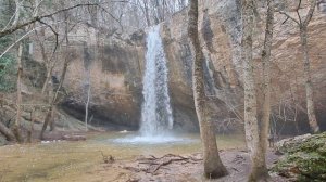 Водопад Козырёк. Январь 2026