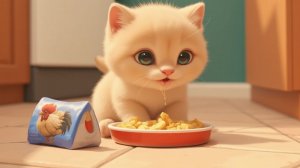 Детская скороговорка на английском I saw a kitten