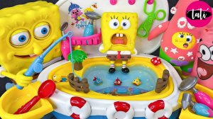 Играем в игрушки из мультика Спанч Боб и Хелоу Китти. Мультфильм для детей. ASMR АСМР