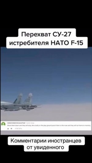 Красивый перехват истребителя НАТО.