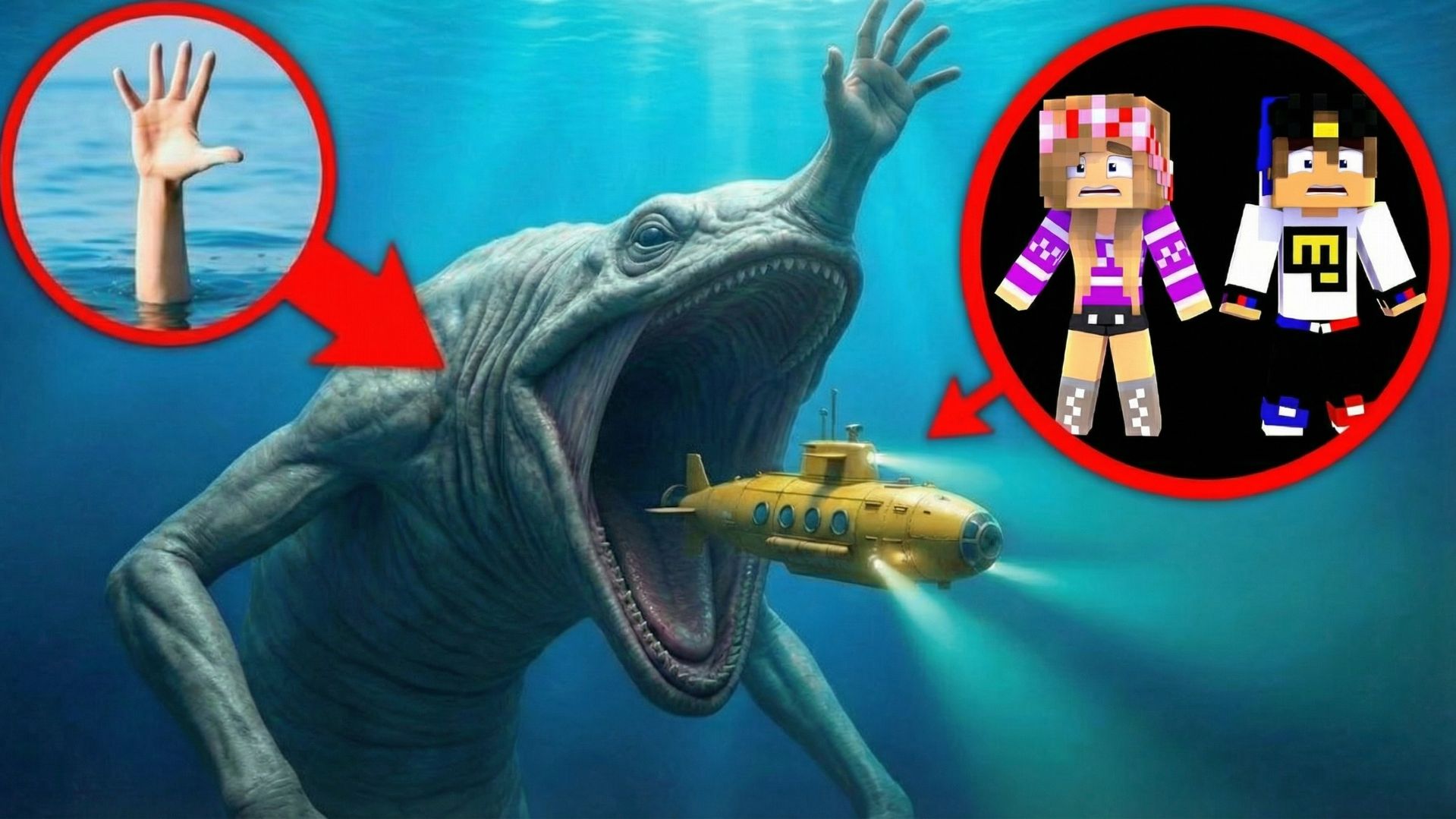 МОЙ ДРОН снял МОРСКУЮ РУКУ в МАЙНКРАФТ НУБ И ПРО ЭВОЛЮЦИЯ ВИДЕО MINECRAFT Евгенбро смотреть онлайн