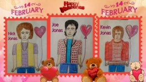 Мои рисунки Jonas Brothers к 14 февраля !