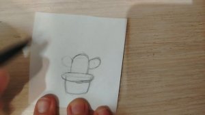 рисую кактус в горшочке 
#кактус #рисунок