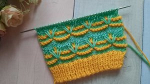 Красивый ДВУХЦВЕТНЫЙ узор.