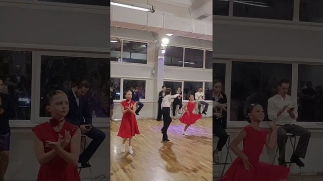 Марк, Полина бальные танцы Н5:медленный вальс,квик стер, самба, ча-ча-ча, джайв.