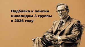 Надбавка к пенсии инвалидам 3 группы в 2026 году