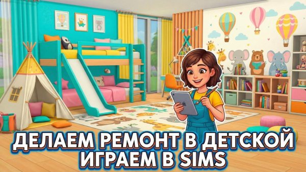 ДЕЛАЕМ РЕМОНТ В ДЕТСКОЙ//ИГРАЕМ В SIMS