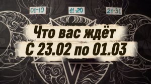 Что вас ждёт с 23 февраля по 1 марта
