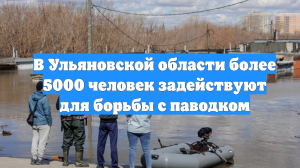 В Ульяновской области более 5000 человек задействуют для борьбы с паводком