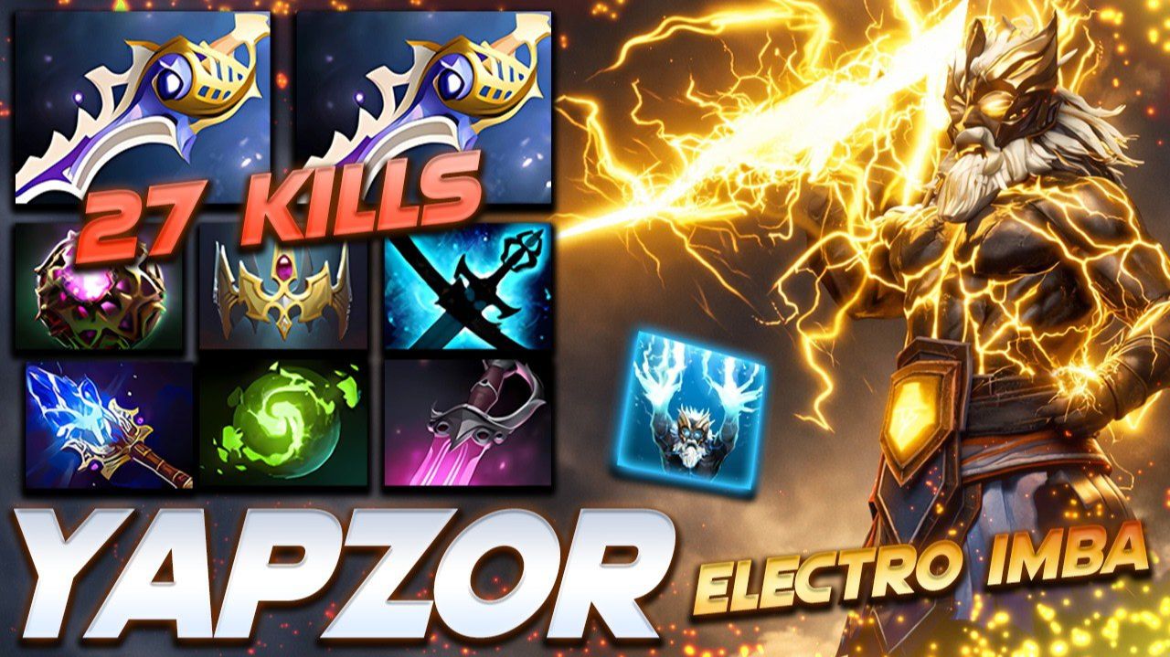 Yapzor Zeus Electro IMBA — профессиональный геймплей в Dota 2 [Смотри и учись]