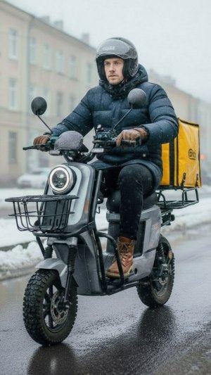 Электро-скутер, 009 от АТЛАНТМОТОРС готов к сдаче, в зимнюю аренду курьерам