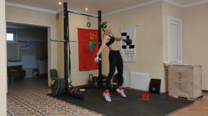 Надежда Хребтова ГТО Иду на рекорд Рывки гири 12кг 2 минуты. 66 повторов