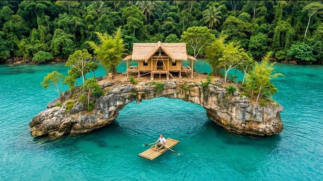 Строю прочное убежище на изолированном острове за 90 дней. Бушкрафт смотреть онлайн