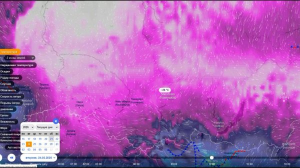 С 21 по 25 февраля Сибирь будет оставаться под властью сильных морозов. Прогноз погоды