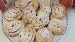 Пачка творога и 20 минут! Вкуснейшие творожные улитки с яблоком / Мягкое домашнее печенье