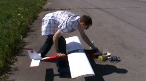 Тренировочная модель высокоплана ﹤ Ленивый﹥ , настройка движка ,  Бахаревка   08.07.2010.