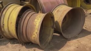 Производство широких тракторных дисков колеса.
