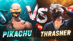 ПРОЖАРКА ТИКТОКЕРОВ №2 БЛИЖНИЙ БОЙ - МОЯ СТИХИЯ / THRASHER vs PICKACHU FF