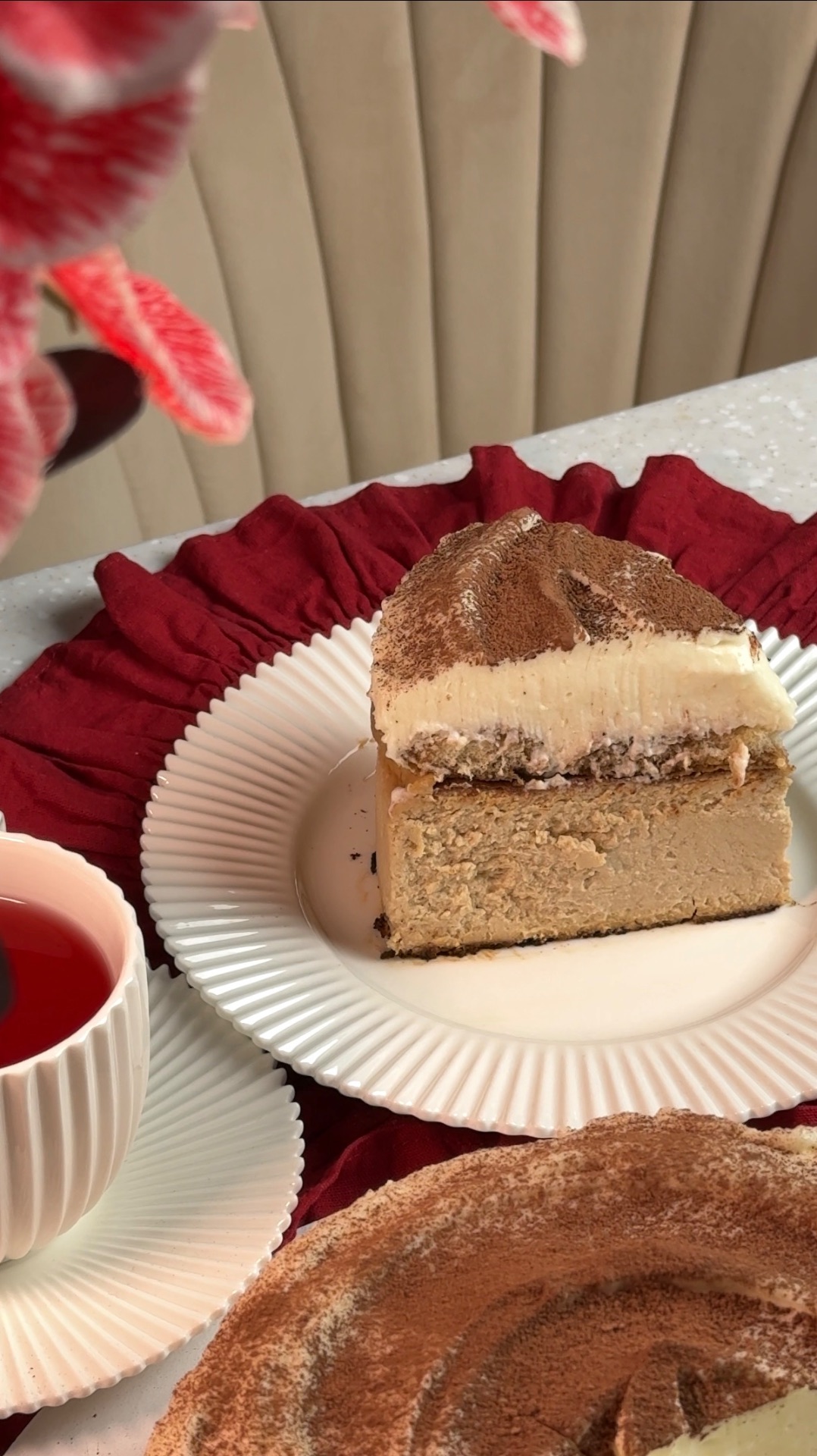 Рецепт Баскского чизкейка с тирамису