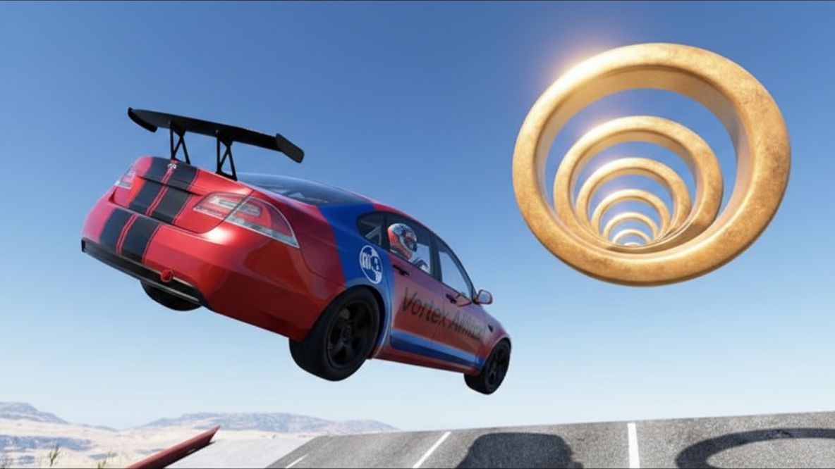 BeamNG Drive - Эпичные высокоскоростные прыжки на автомобиле смотреть онлайн