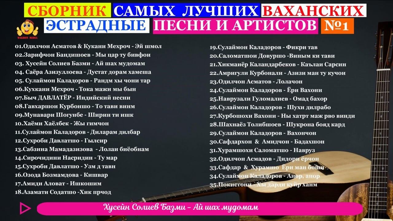 СБОРНИК САМЫХ ЛУЧШИХ ВАХАНСКИХ ЭСТРАДНЫЕ ПЕСНИ И АРТИСТОВ №1 смотреть онлайн