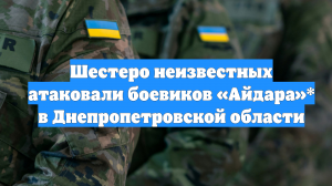Шестеро неизвестных атаковали боевиков «Айдара»* в Днепропетровской области