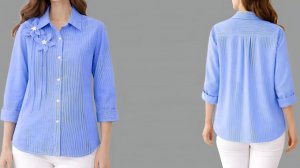 Простой пошиву женской блузки для начинающих✂️