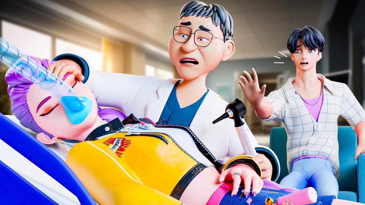 Мультики для детей. Руми заболела??? Кей поп охотницы на демонов анимация, мультик смотреть онлайн