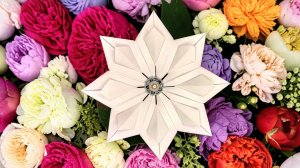 Бумажный цветок к 8 марта