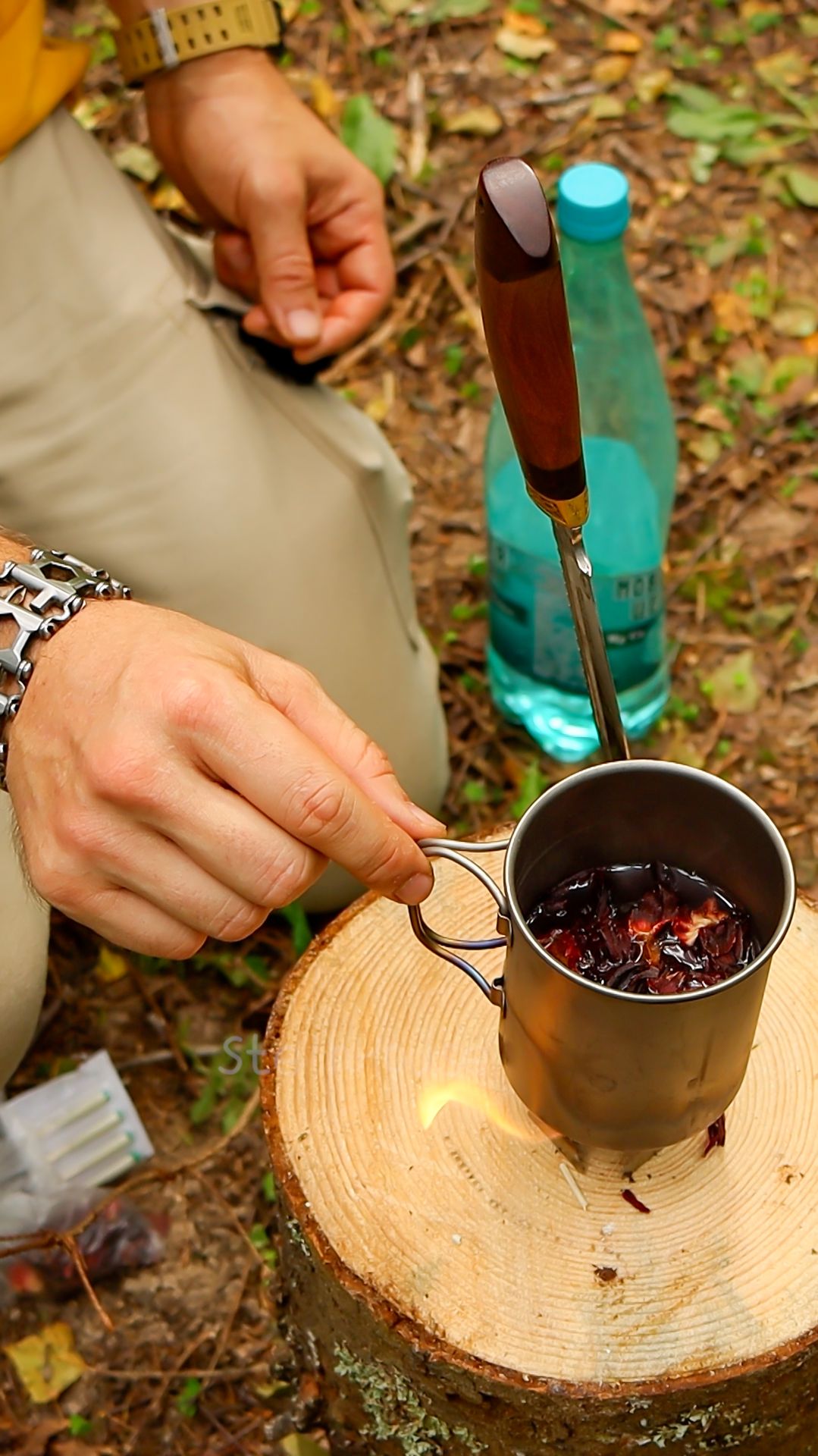Чай в лесу без лишних хлопот! 🔥 Мой секретный лайфхак с листьями | SteinHouse