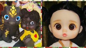 А у нас тут новая баболечка с АлиЭкспресс и дракончик от фабрики Весна