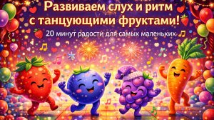 Развиваем музыкальный слух и чувство ритма с весёлыми витаминными друзьями 👶💚