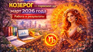 ♑ КОЗЕРОГ — гороскоп на март 2026 года | Работа и результаты