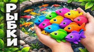 Мультики для детей про рыбок. Ловим и рассматриваем жителей водоема. Мультики малышам