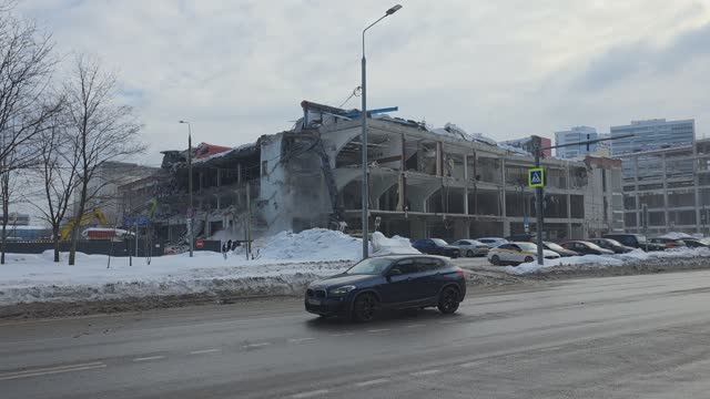 Снос торгового центра «Старт» на севере столицы (февраль 2026)
