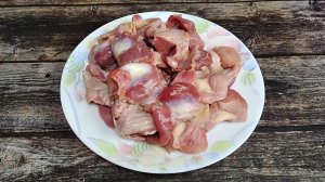 Настоящий ДЕЛИКАТЕС из куриных желудков / пупков.  Простой рецепт.