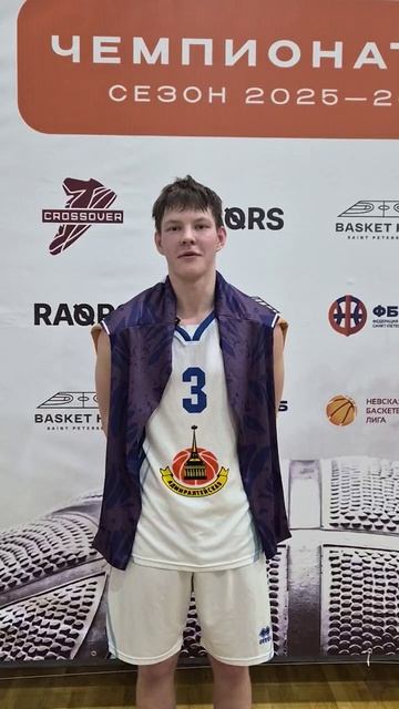 Послематчевое интервью Данила Титенко игрока команды «Адмиралтейская».