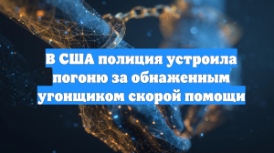 В США полиция устроила погоню за обнаженным угонщиком скорой помощи