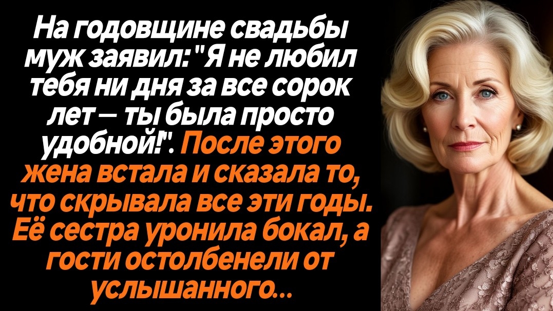 Жизненные Истории/Я не любил тебя ни дня за всё сорок лет! - заявил муж на годовщине смотреть онлайн