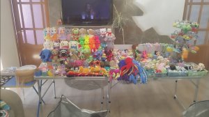 Расстановка игрушек к масленичной ярмарке