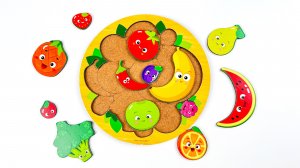 Веселый сортёр - Учим ОВОЩИ и ФРУКТЫ 🍎🥕 | Развивающее видео для малышей