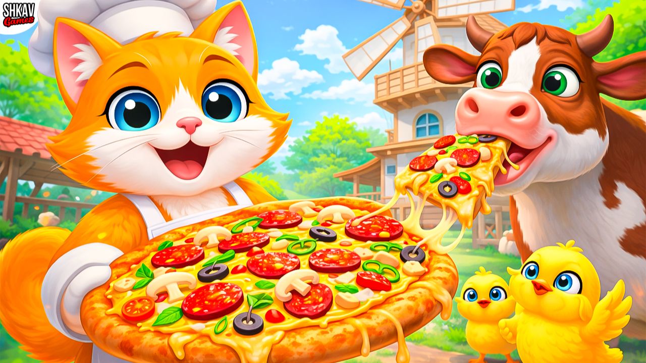 КОТ сделал ПИЦЦУ для КОРОВЫ! Она довольна? I AM CAT VR! / Часть 67 смотреть онлайн