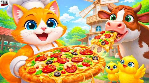 КОТ сделал ПИЦЦУ для КОРОВЫ! Она довольна? I AM CAT VR! / Часть 67