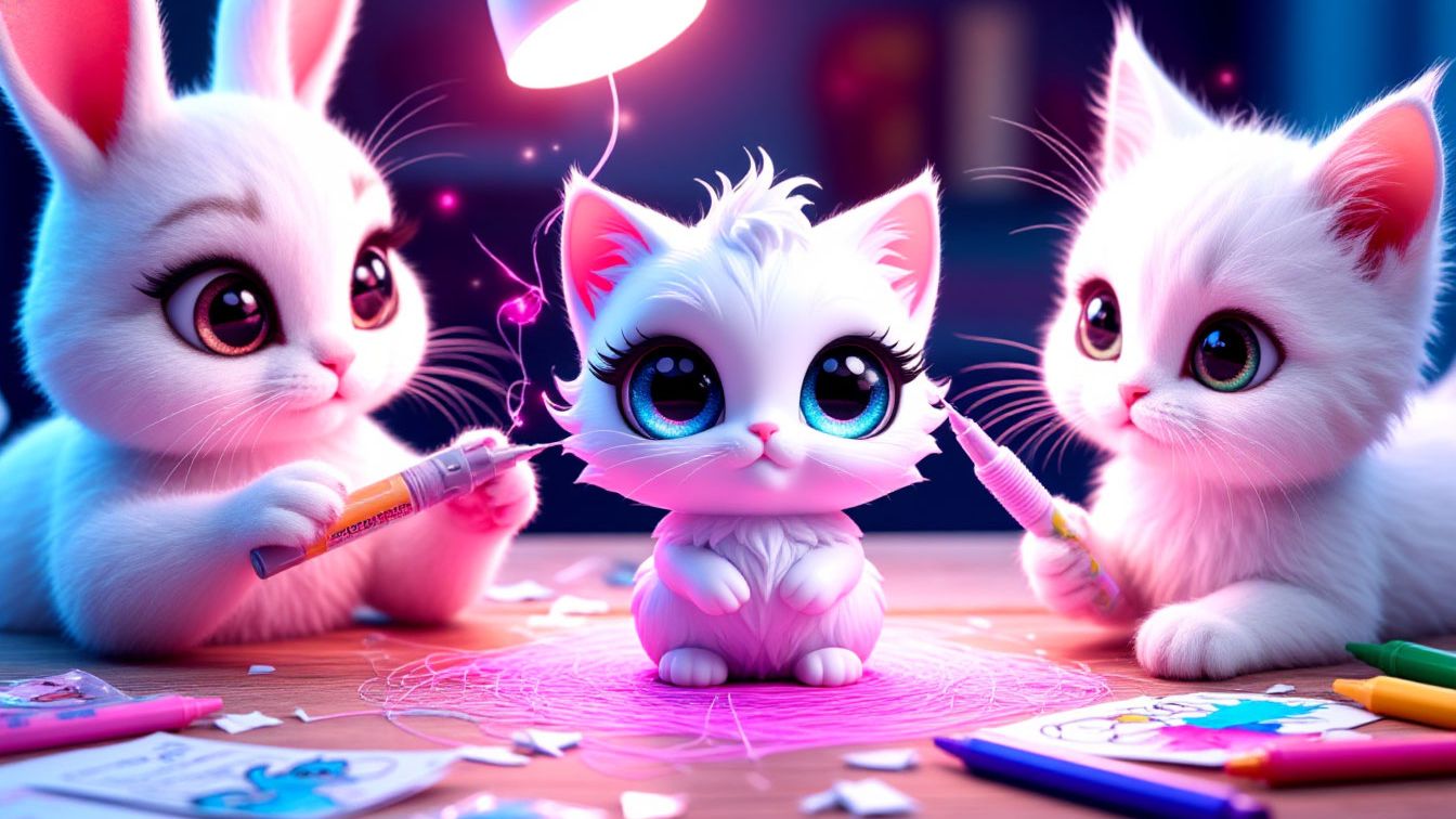 🌈 Котик и кролик своими руками! Игрушки дома 🎨 смотреть онлайн