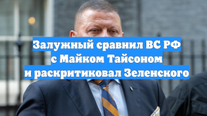 Залужный сравнил ВС РФ с Майком Тайсоном и раскритиковал Зеленского